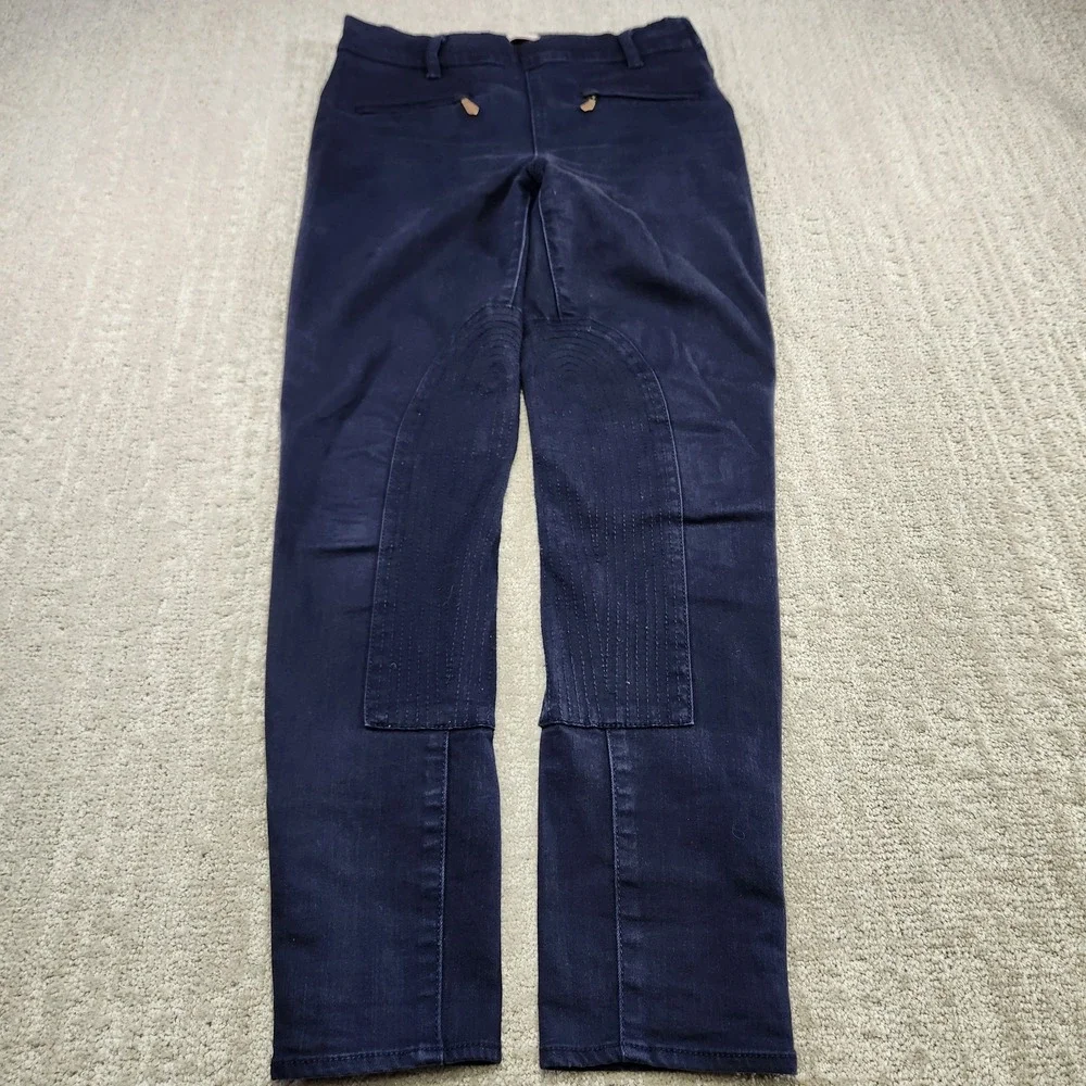 Tory Burch Pants‎ Women 25 Riding Breeches Equestrian Blue Stretch Horse Back